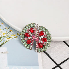 Crystal & Cubic Zirconia Orange Stud Earrings