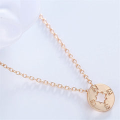 18K Gold-Plated Open Compass Pendant Necklace