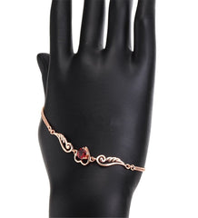 Red Crystal & cubic zirconia Flying Heart Bracelet - streetregion