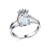 Quartz & Cubic Zirconia Bezel-Set Ring