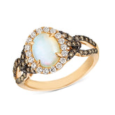 Opal & Crystal Hollow Halo Ring - streetregion