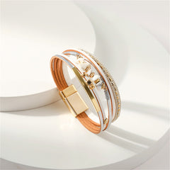 White Turquoise & 18K Gold-Plated Bracelet