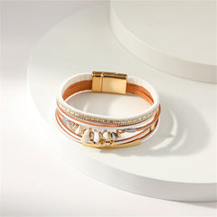 White Turquoise & 18K Gold-Plated Bracelet