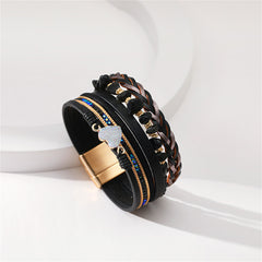 Cubic Zirconia & 18K Gold-Plated Layered Bracelet