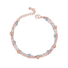 Two-Tone Layered Bead Bracelet