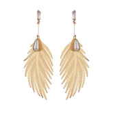 Pearl & Crystal 18K Gold-Plated Wing Drop Earrings