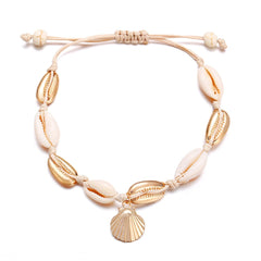 Pukka Shell & 18K Gold-Plated Charm Anklet