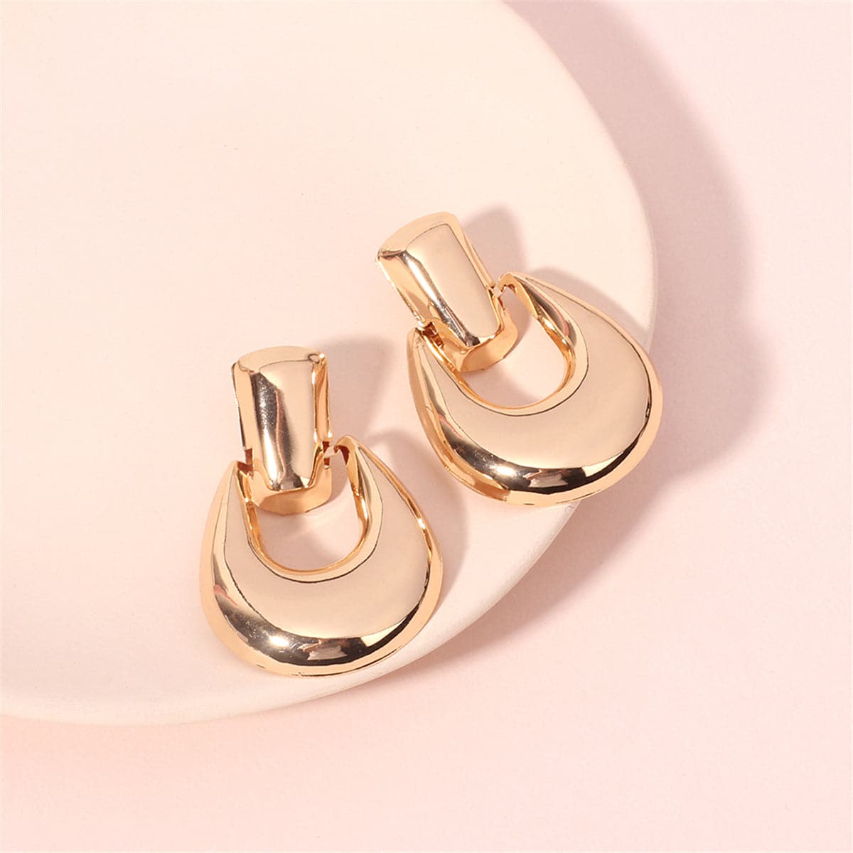 18K Gold-Plated Catch Drop Earrings