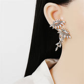 Crystal & Cubic Zirconia 18K Gold-Plated UFO Drop Earrings