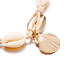 Pukka Shell & 18K Gold-Plated Charm Anklet