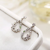 Crystal & Cubic Zirconia Butterfly Teardrop Earrings