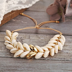 Pukka Shell & 18K Gold-Plated Adjustable Bracelet