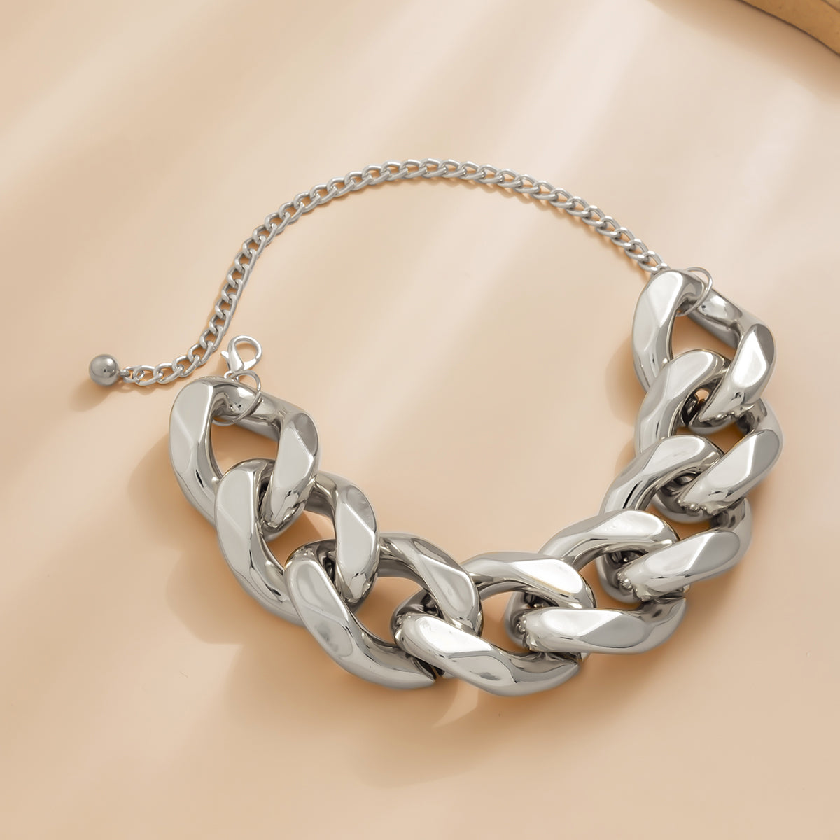 Silver-Plated Chain Necklace