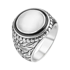 Round Cats Eye Band Ring