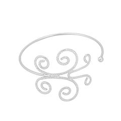 Silver-Plated Butterfly Arm Cuff