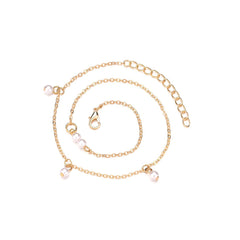 Pearl & 18K Gold-Plated Layered Bracelet