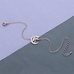 18K Rose Gold-Plated Old English 'E' Charm Bracelet