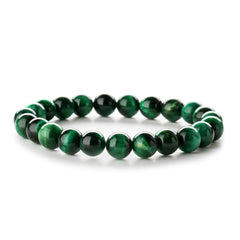 Green Quartz Beaded Stretch Bracelet