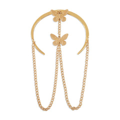 Beautifully crafted 18K gold-plated chain with butterfly charms, a chic addition to elevate your jewelry collection.