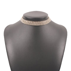 Cubic Zirconia & 18K Gold-Plated Layered Choker