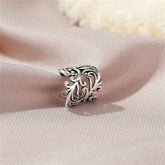 Silver-Plated Rattan Ear Cuff