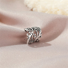 Silver-Plated Rattan Ear Cuff