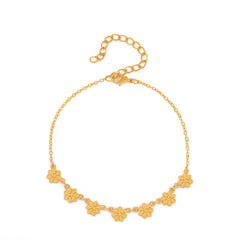 18K Gold-Plated Mum Station Anklet