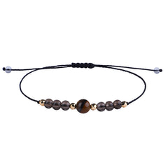 Quartz & 18K Gold-Plated Beaded Adjustable Bracelet