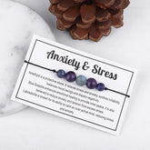 Purple Quartz 'Anxiety & Stress' Adjustable Bracelet