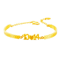 24K Gold-Plated Forever Love Bracelet