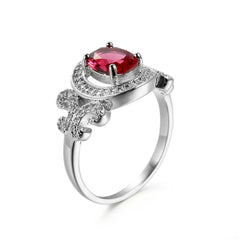 Rose Crystal & Cubic Zirconia Hola Butterfly Ring