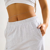 Silver-Plated 'LOVE' Star Waist Chain