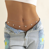 Silver-Plated Butterfly Waist Chain Set