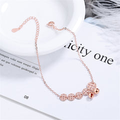 18K Rose Gold-Plated Coins & Bell Anklet