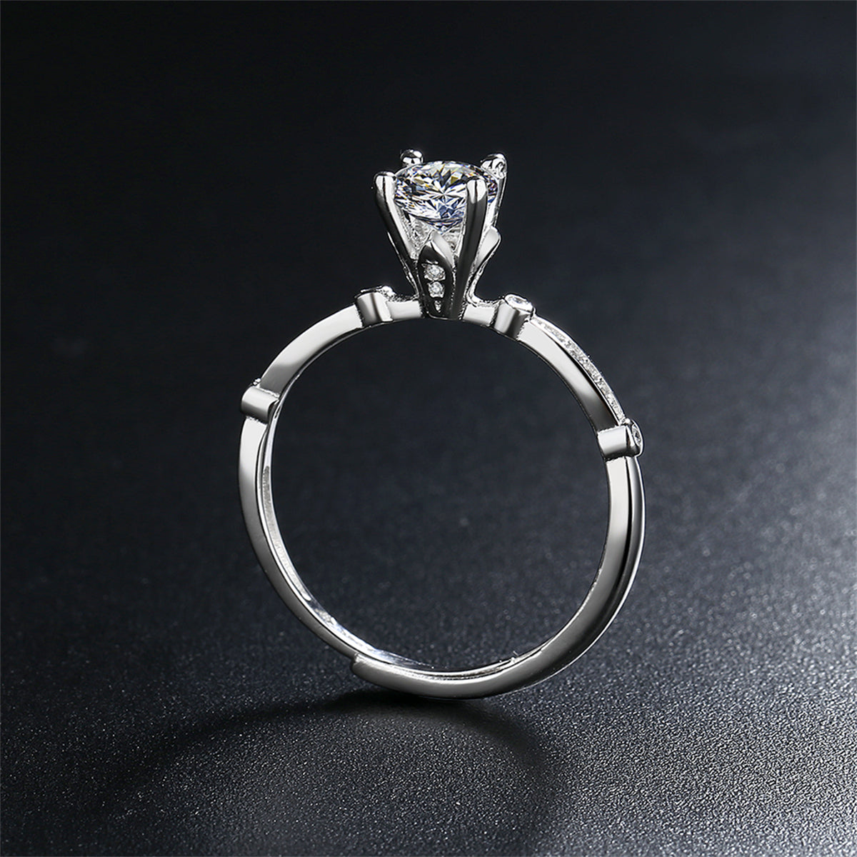 Crystal and Cubic Zirconia Botanical Ring, statement rings for women, everyday style, lifestyle look