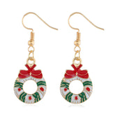 White & 18K Gold-Plated Wreath With Bow Drop Earrings