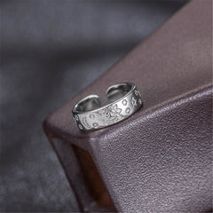 Silver-Plated Adjustable Botany Toe Ring Set