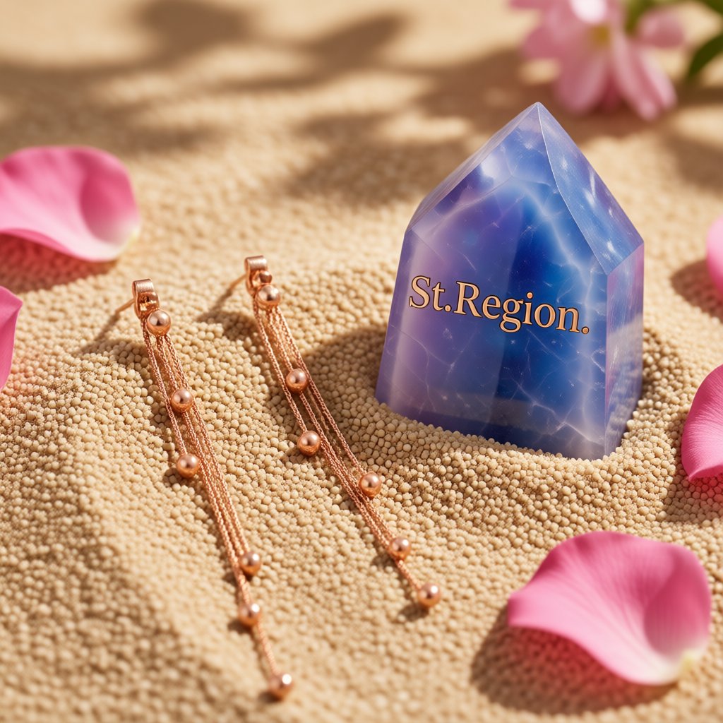 18K Rose Gold-Plated Graduated Bead Drop Earrings, elegant gift for her, detail close-up
