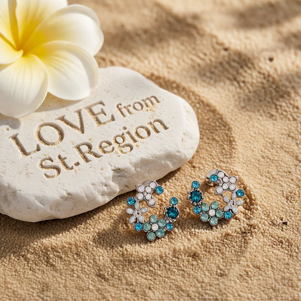 Crystal & Cubic Zirconia Butterfly Stud Earrings