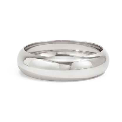 Silvertone Thin Bangle Bracelet, silver bangle bracelet, vintage-inspired design, front view