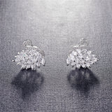 Crystal & Cubic Zirconia Swan Stud Earrings