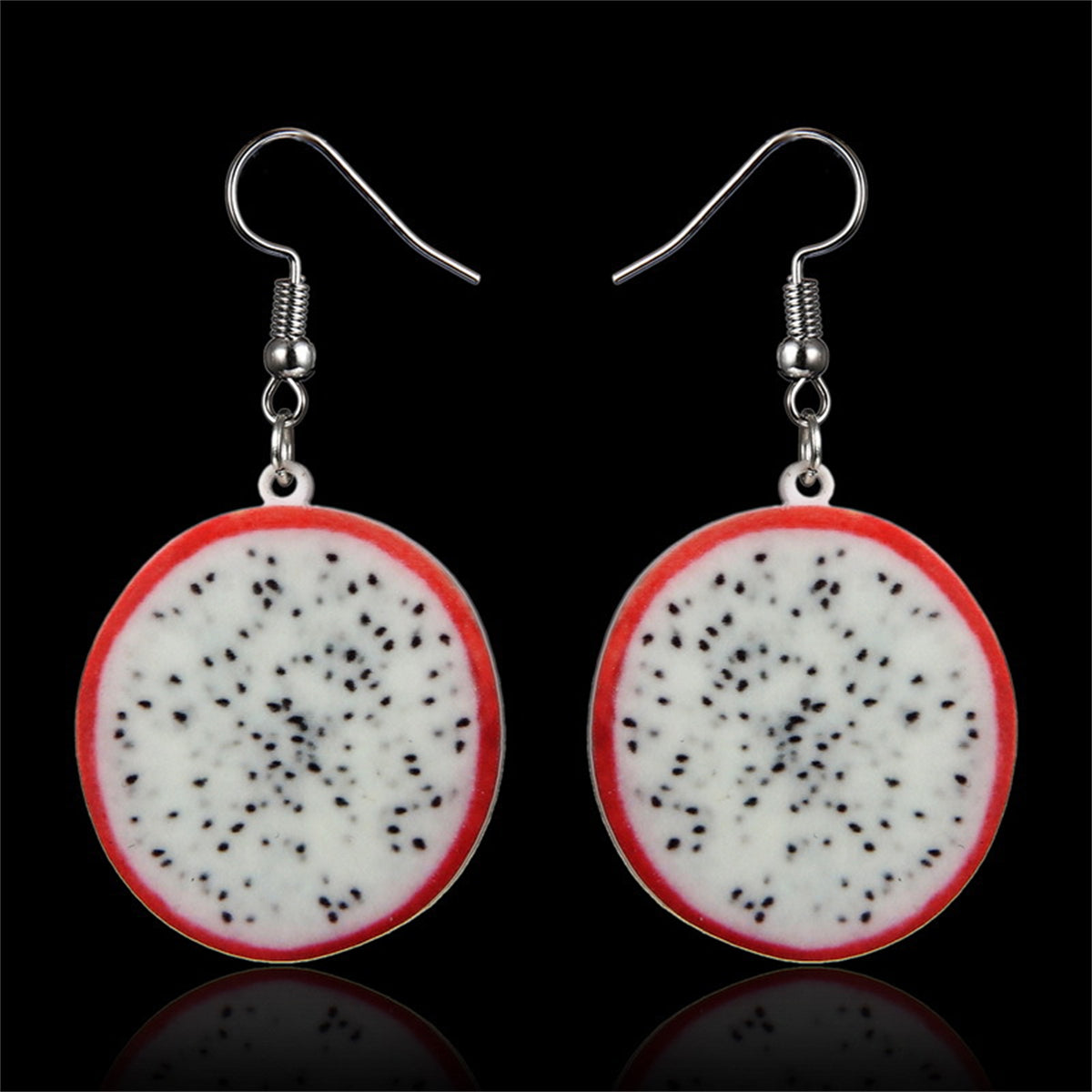 Acrylic & Silver-Plated Pitaya Drop Earrings