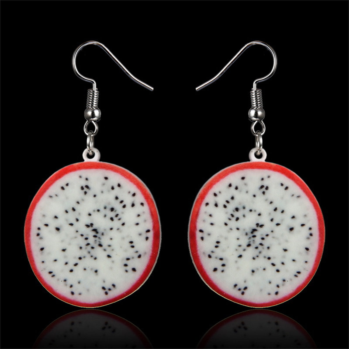 Acrylic & Silver-Plated Pitaya Drop Earrings