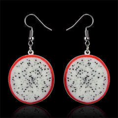 Acrylic & Silver-Plated Pitaya Drop Earrings