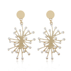 Pearl & 18K Gold-Plated Firework Drop Earrings