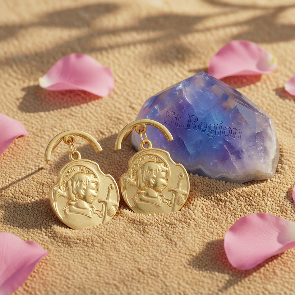 18K Rose Gold-Plated Curved Coin Drop Earrings, rose gold drop earrings for women, dainty minimalist design, detail close-up