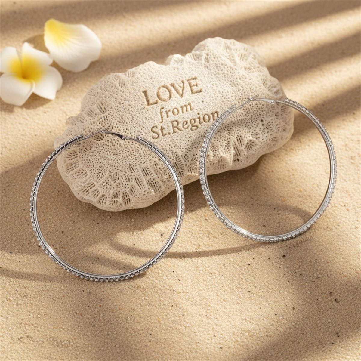 Cubic Zirconia and Silver-Plated Hoop Earrings, silver hoop earrings for women, dainty minimalist design, lifestyle look