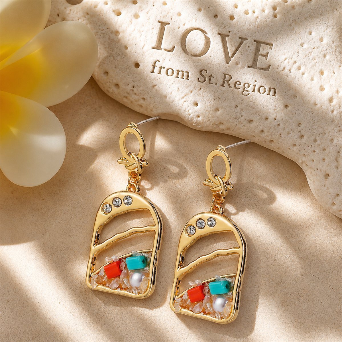 Cubic Zirconia and Pearl 18K Gold-Plated Drop Earrings, gold drop earrings for women, vintage-inspired design, lifestyle look
