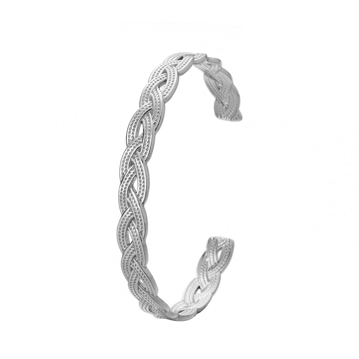 Stainless Steel Twine Cuff, stainless steel bracelet for women, vintage-inspired design, lifestyle look