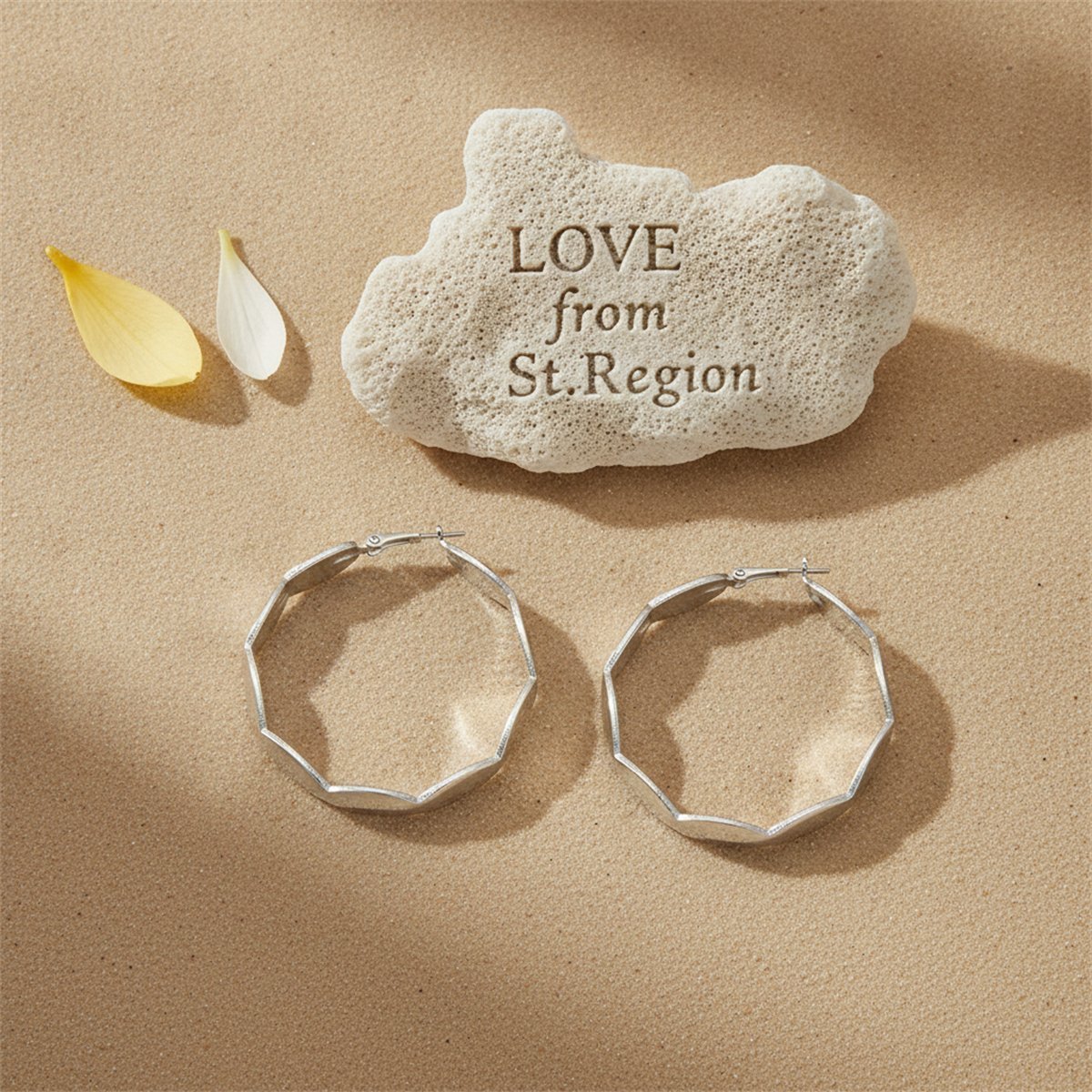 Silver-Plated Wave Hoop Earrings, silver hoop earrings for women, elegant gift for her, lifestyle look